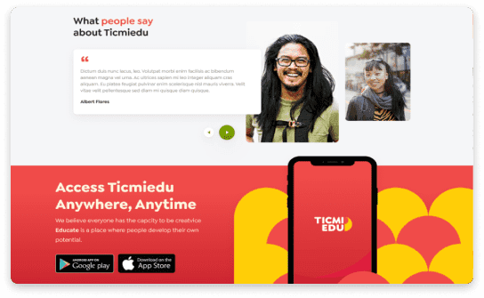 TICMIEDU is one of our client in software development for startup
